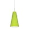 Besa Lighting Cierro Cord Pendant, Chartreuse, Satin Nickel Finish, 1x9W LED 1JT-412435-LED-SN - alternate 1